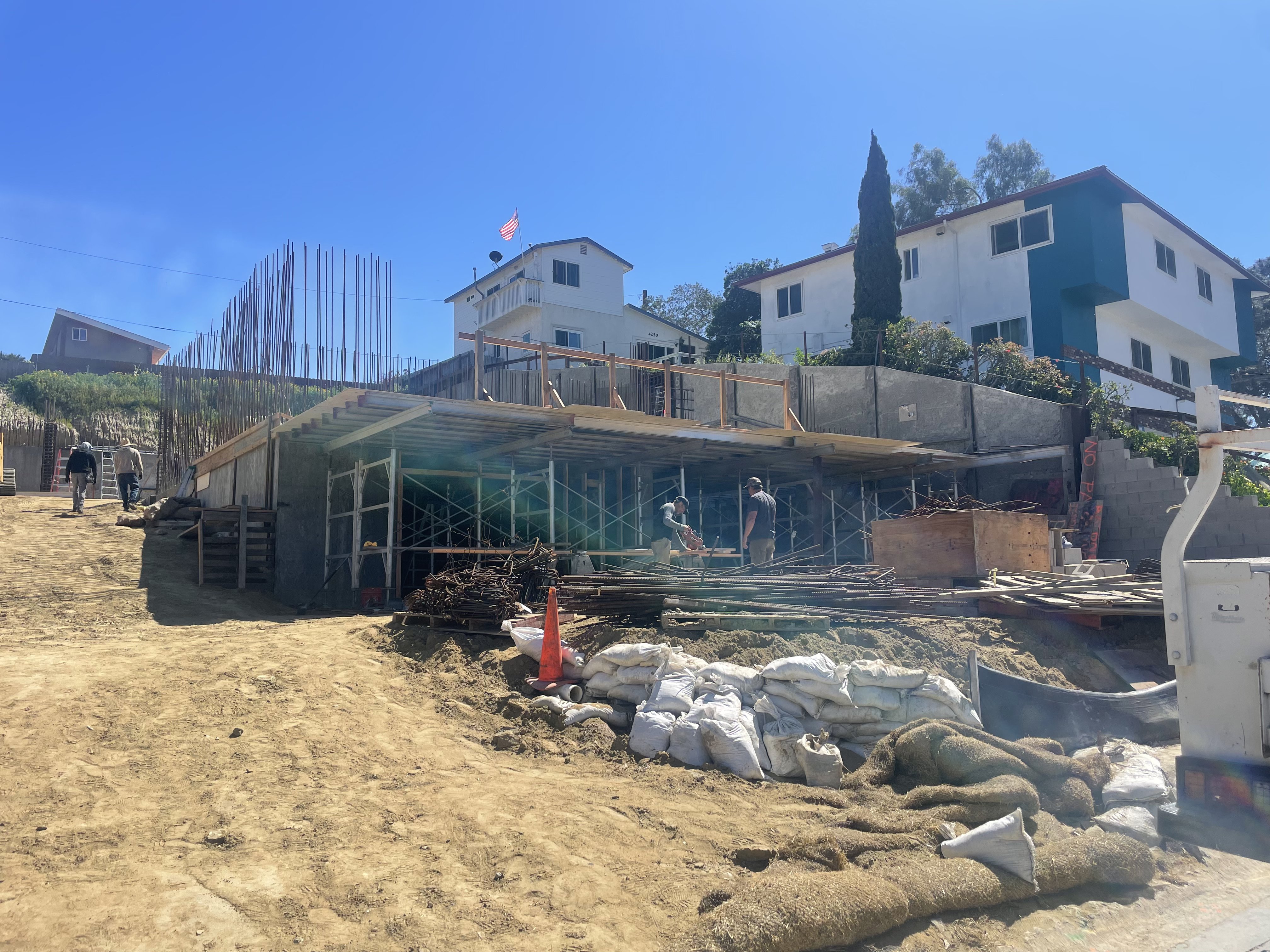 Point Loma — Concrete and framing progress